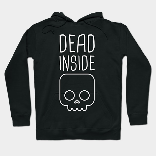 Dead Inside – Introvert Skull Hoodie by MeatMan